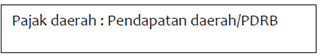  Rasio Pajak Analisis Laporan Keuangan Pemerintah Daerah